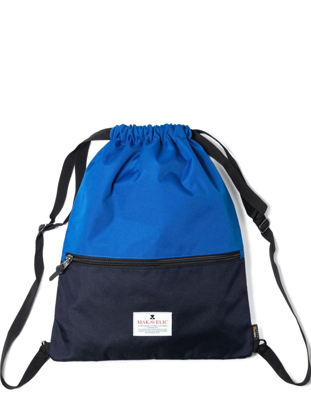 Logo-patch backpack - Blue