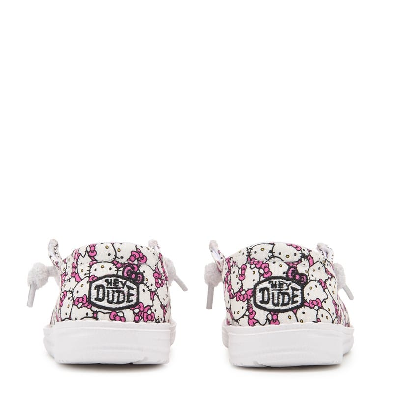 Kids' Wendy Hello Kitty Slip On Shoe Toddler Shoes (White/Pink)