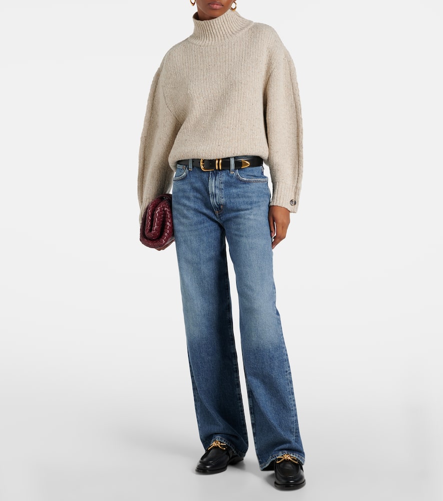 Harper mid-rise wide-leg jeans