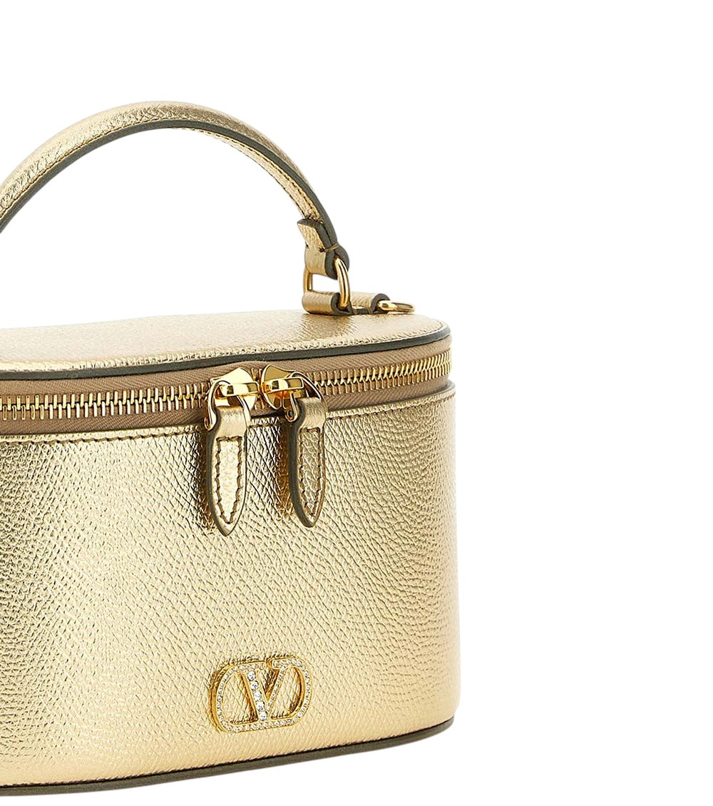 Golden VLogo Mini Crossbody Bag