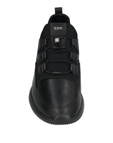 Tod's No_code Man Sneakers Black Size 11 Leather, Textile fibers