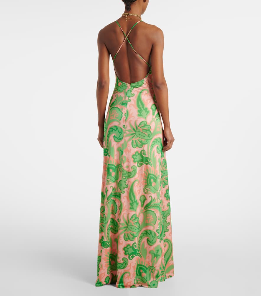 Halterneck maxi dress