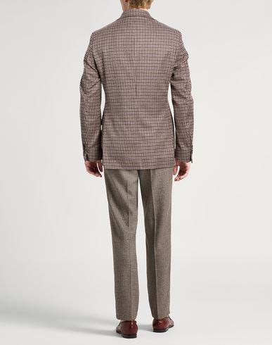 Man Blazer Purple Size 46 Virgin Wool, Cashmere, Silk