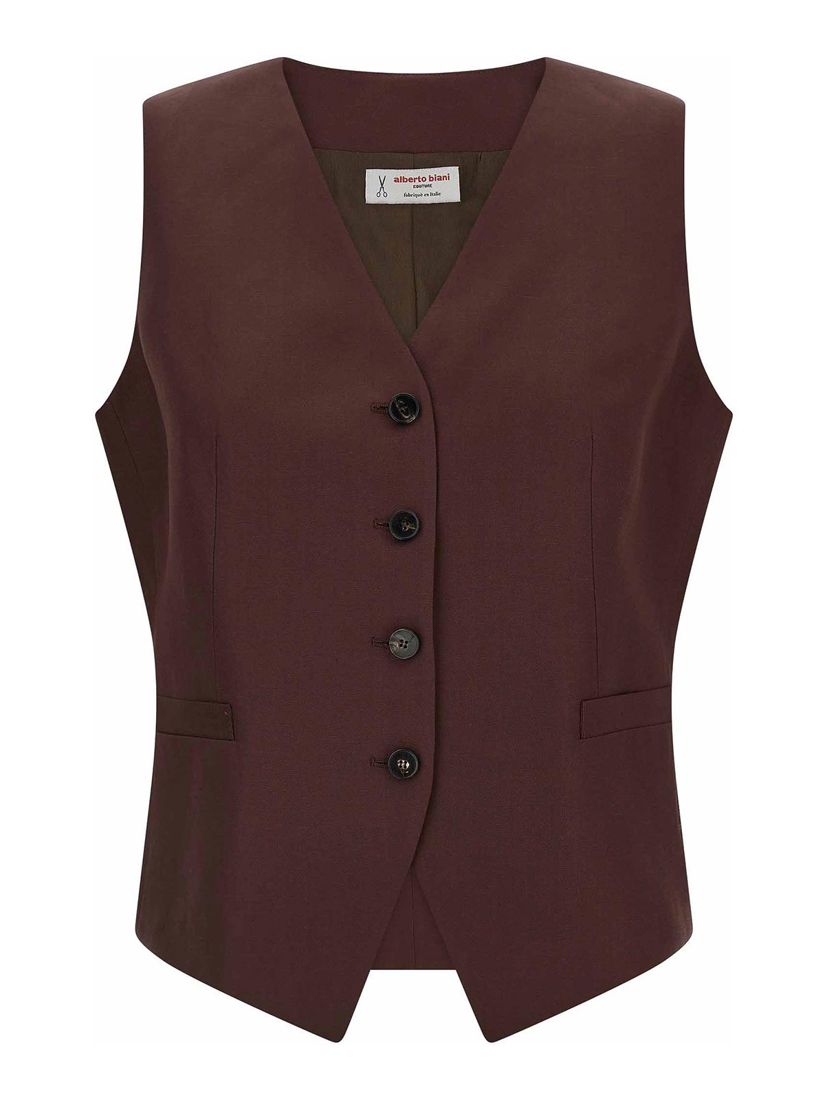 Viscose And Linen Vest