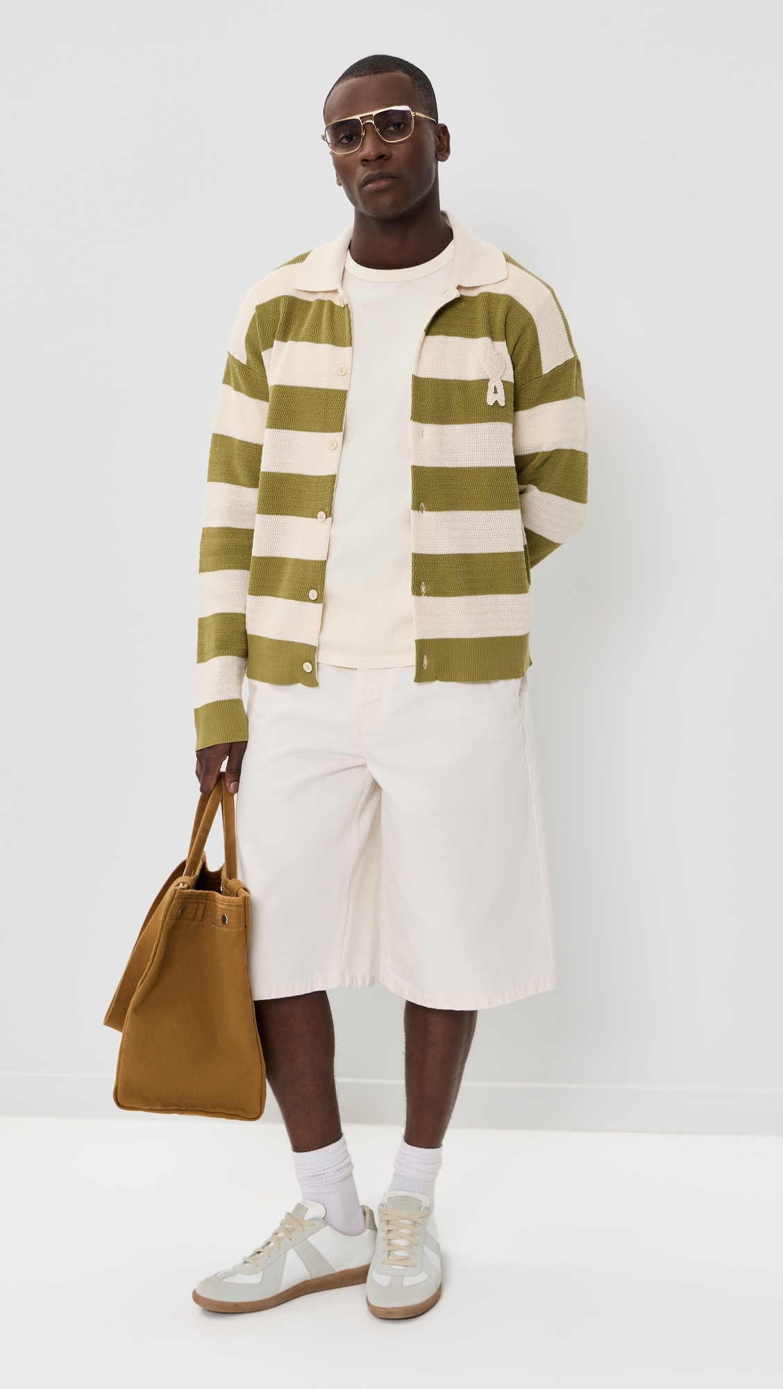 Loose Bermuda Shorts 14 Blanc Creme