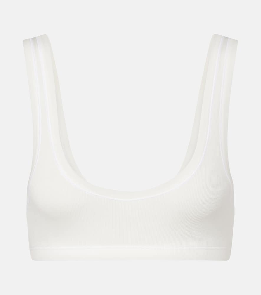 Lillian cotton-blend bralette