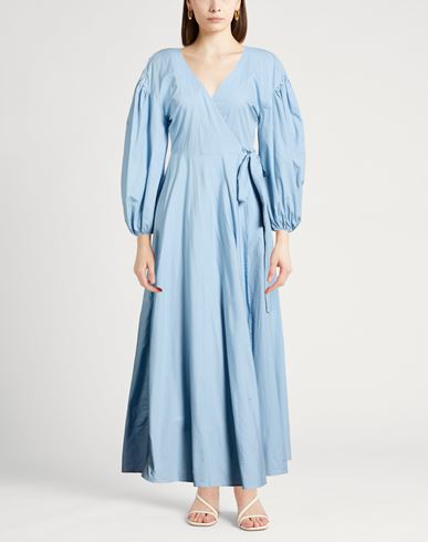 Woman Maxi dress Light blue Size 2 Cotton