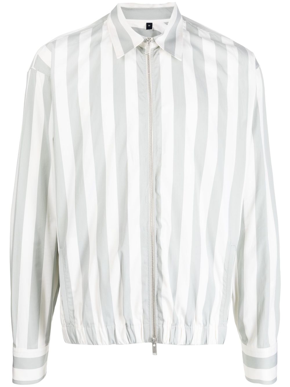 Striped zip-up jacket - Green