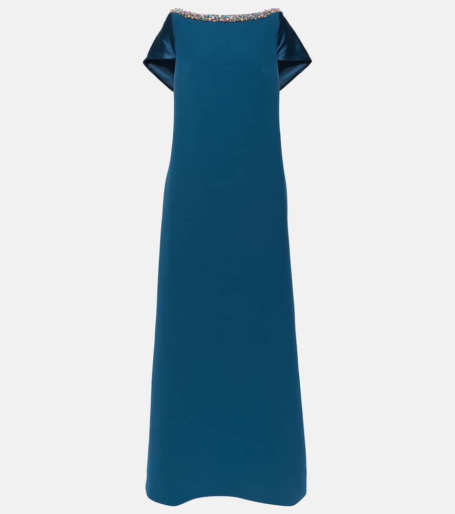 Sallie embellished crêpe gown