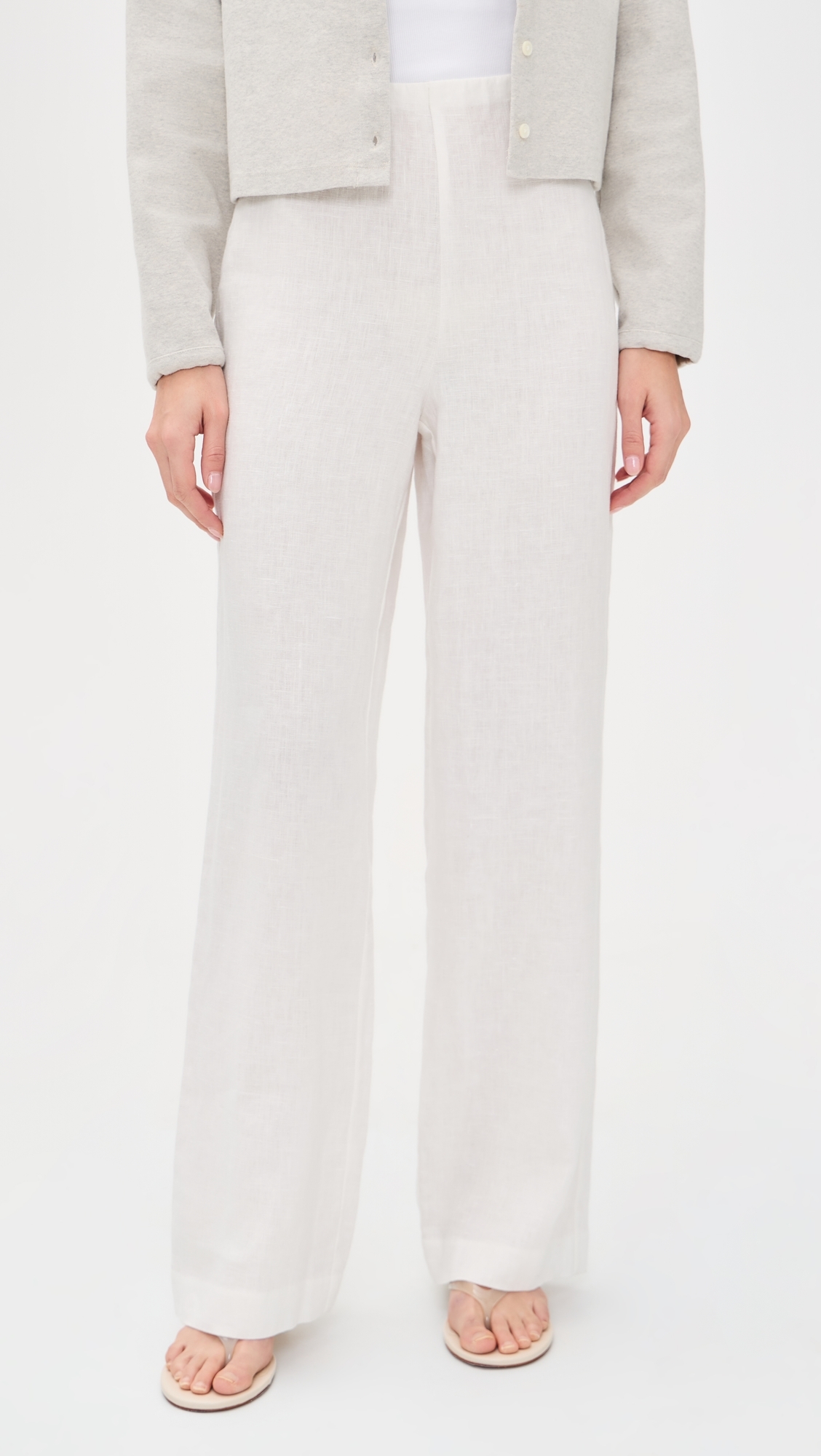 Andrine Linen Pants White