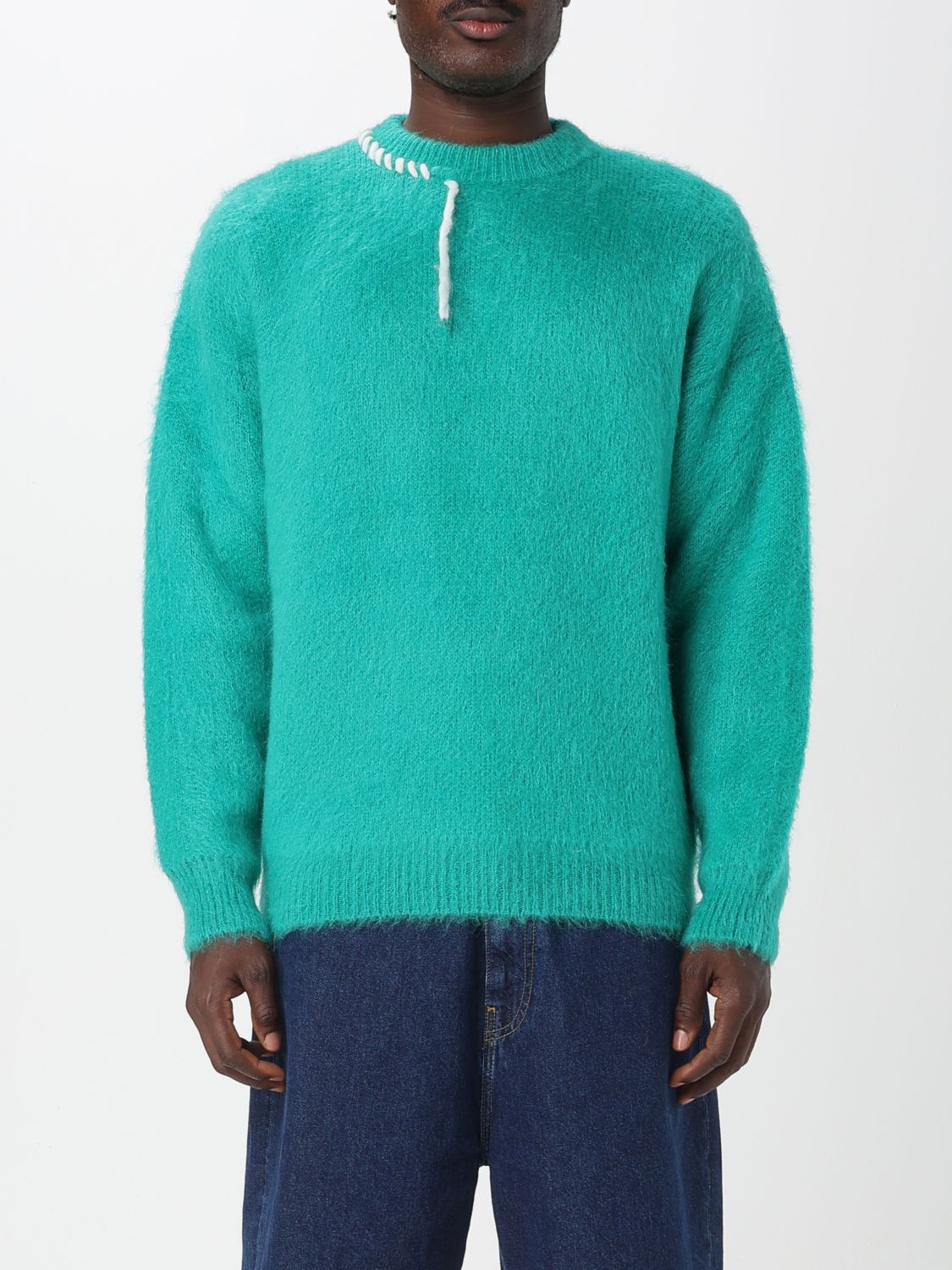 Sweater Men color Green