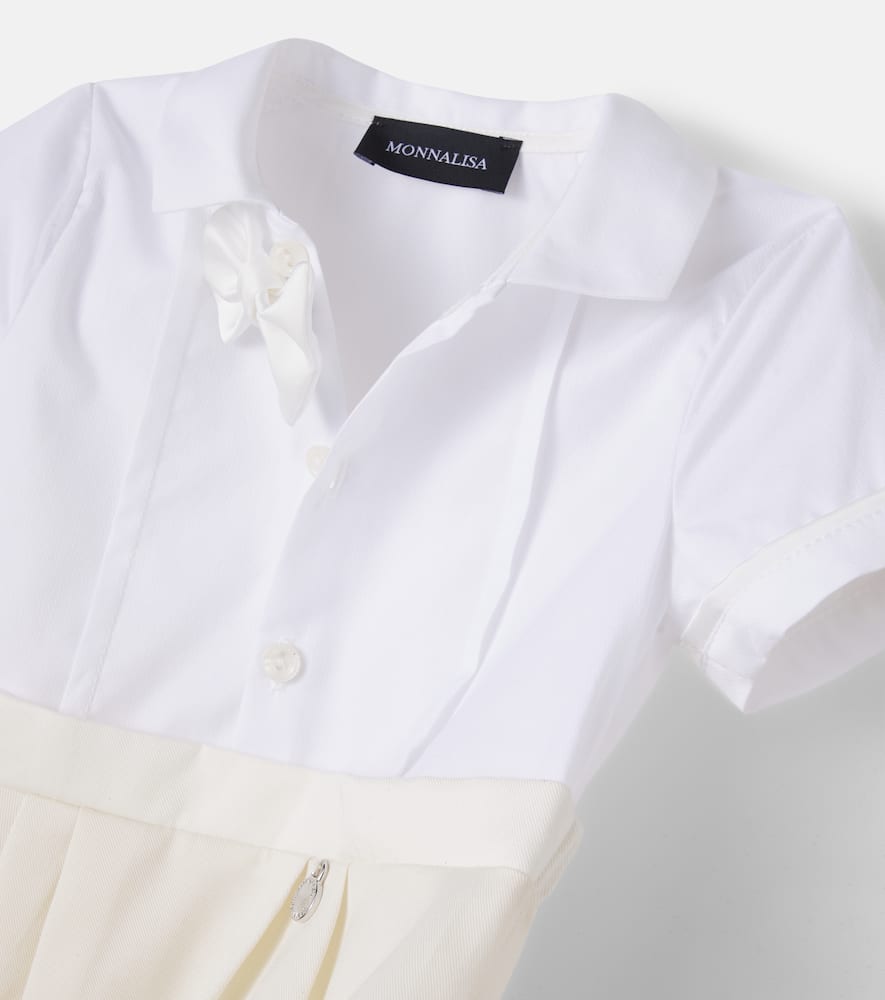 Baby cotton-blend playsuit