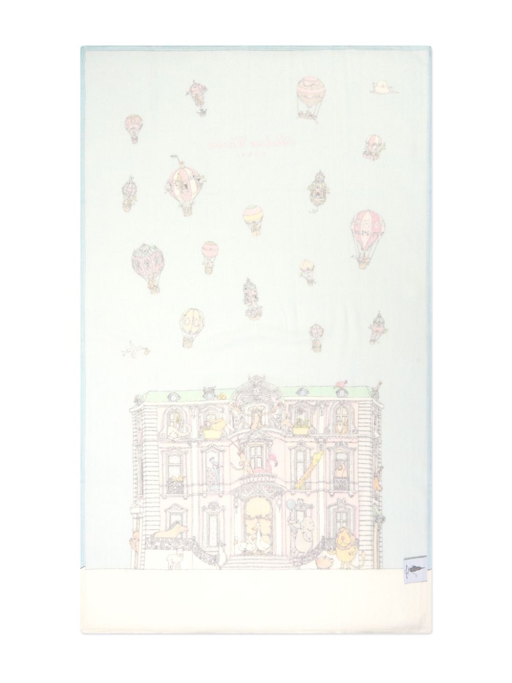 Palace print blanket - Blue