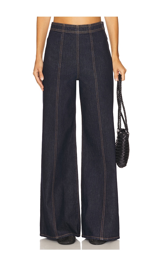 Ulla Johnson Bianca Wide Leg in Blue.  26. Also in