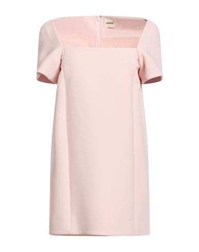 Woman Mini dress Light pink Size 2 Viscose, Virgin Wool