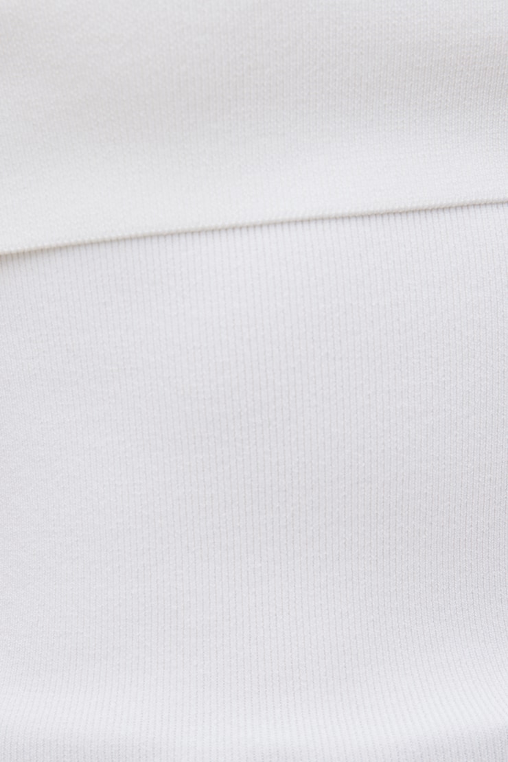 Foldover Off Shoulder Sweater - White - Women Clothing