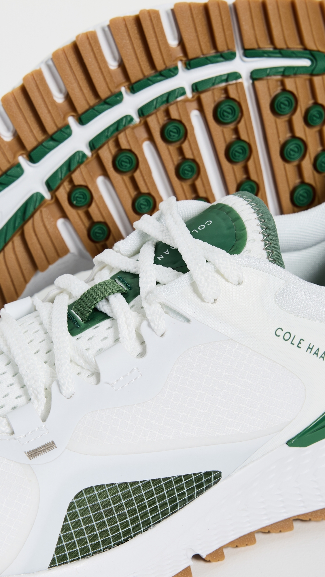 Cole Haan ZERGRAND Overtake II Golf Sneakers Optic White/Myrtle/Gum