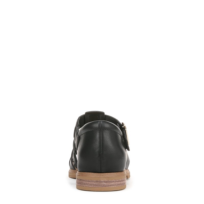 Women's Hello Seaside Fisherman Sandals (Black Faux Leather)