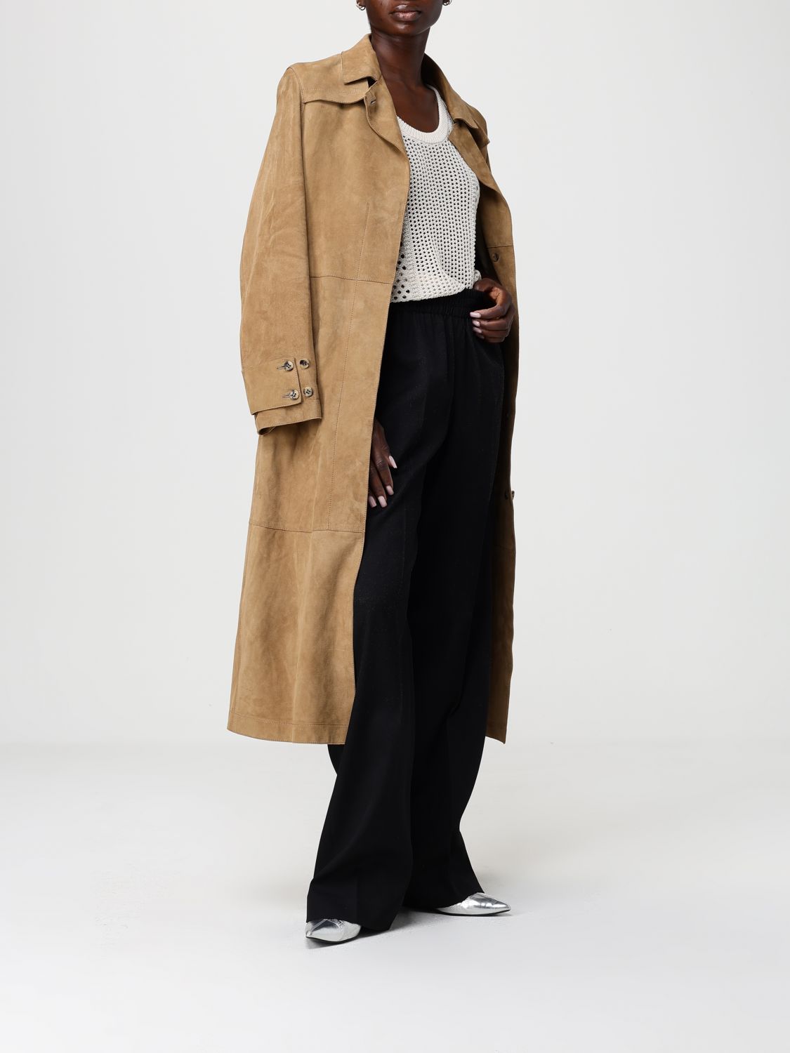 Straight-leg trousers - Black