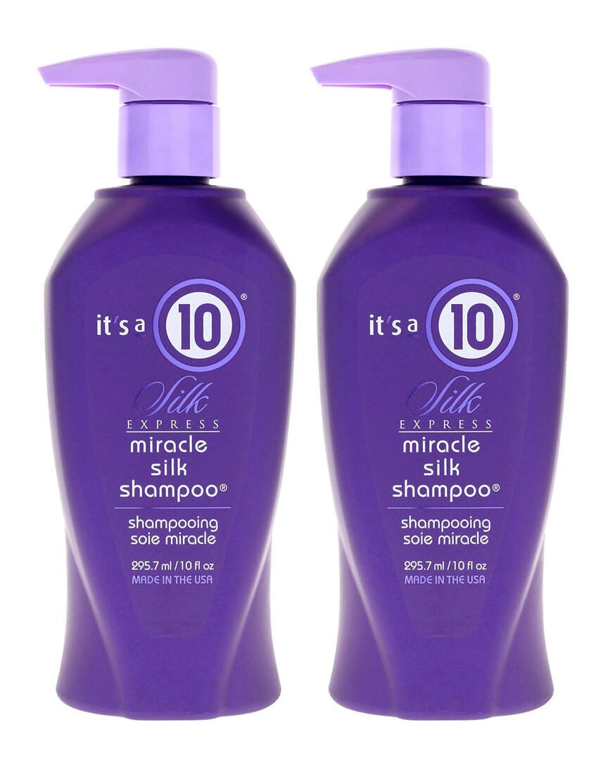 It's A 10 Unisex 10Oz Silk Express Miracle Silk Shampoo - Pack Of 2
