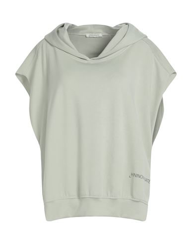 Woman Sweatshirt Sage green Size L Polyester, Modal, Elastane