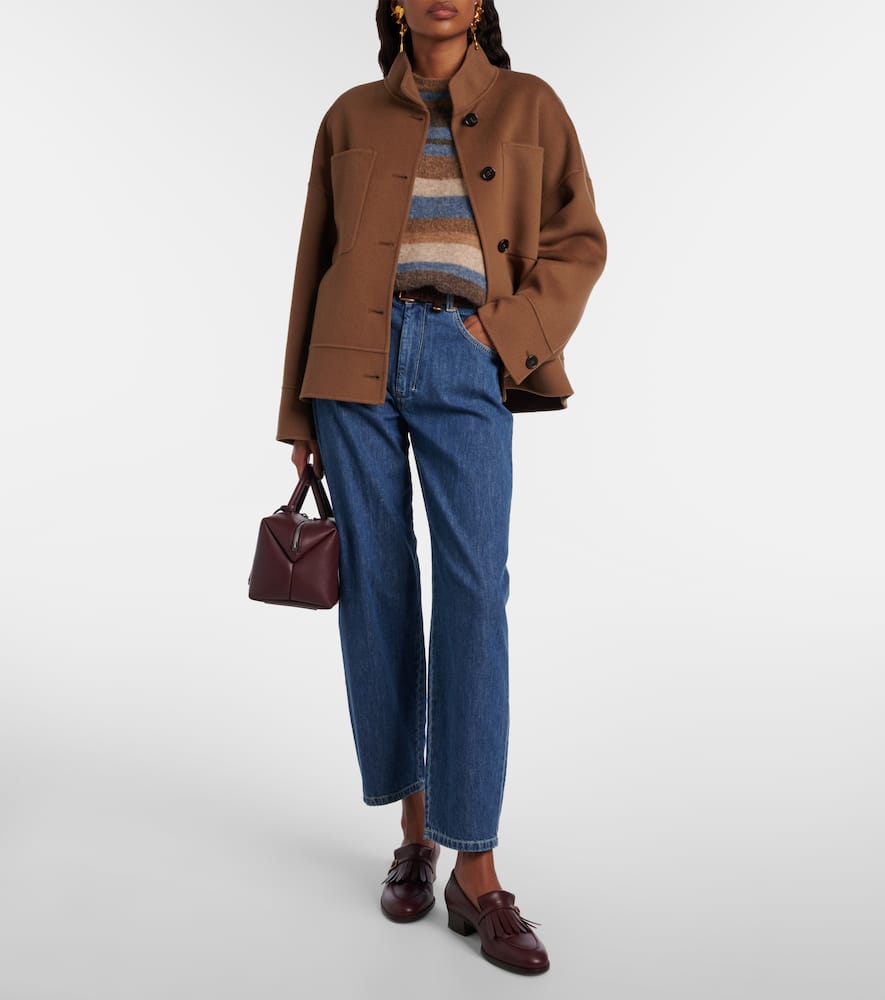 Masia high-rise barrel-leg jeans