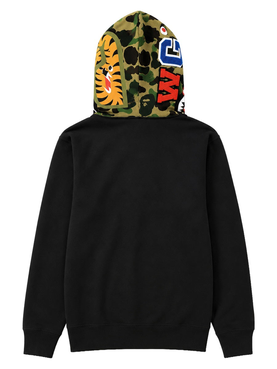 Camo Shark Full Zip Hoodie M