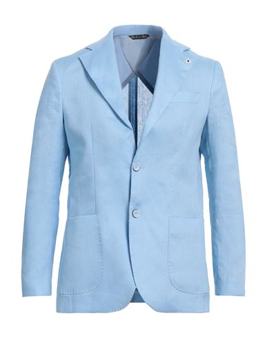 Man Blazer Sky blue Size 36 Linen