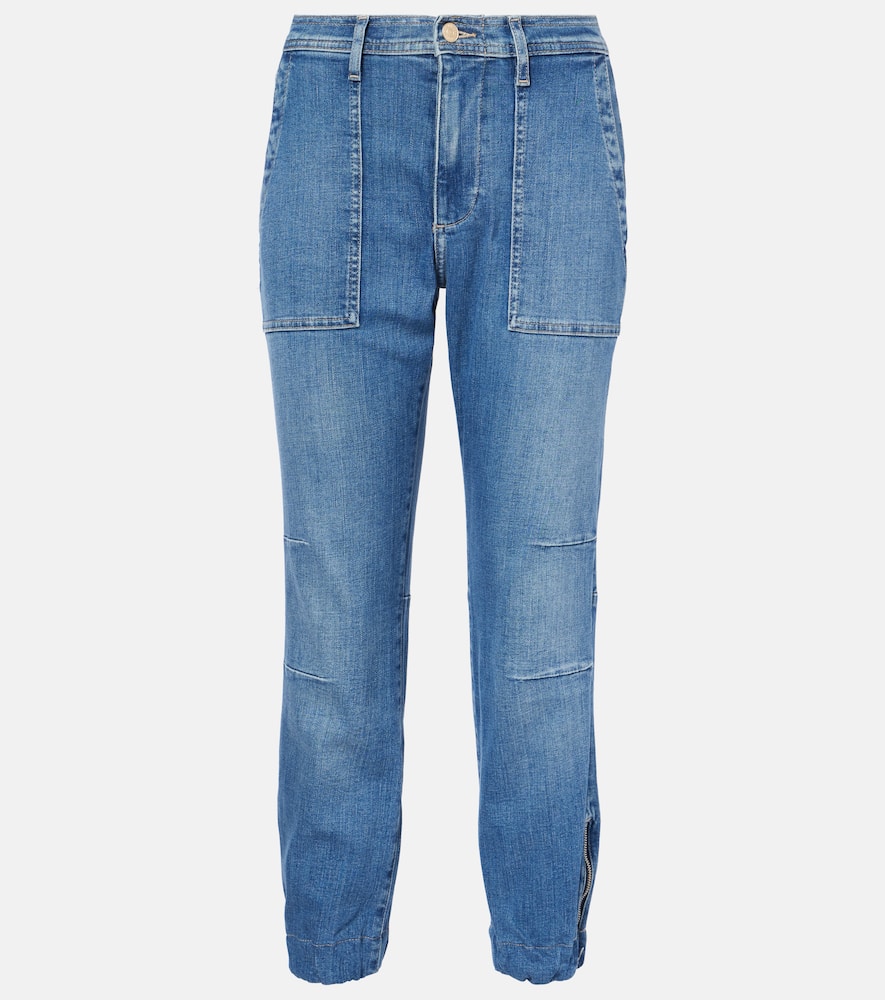 High-rise straight jeans