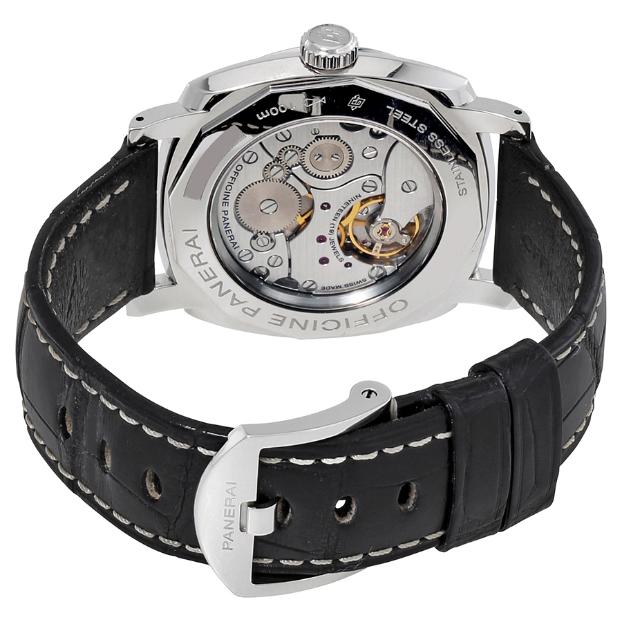 Pre-Owned Radiomir 1940 Hand Wound Black Dial Black Leather Mens Watch PAM00512