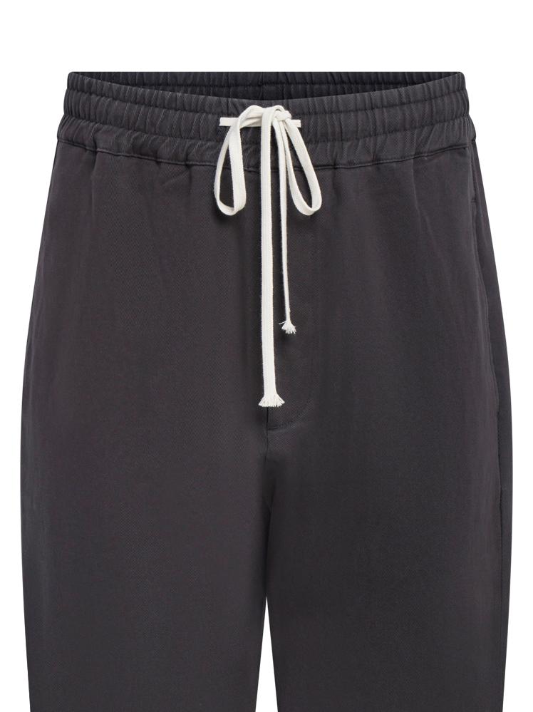 Drawstring Waist Trousers — Black