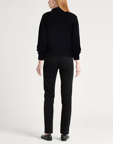 Caractère Woman Turtleneck Black Size L Viscose, Virgin Wool