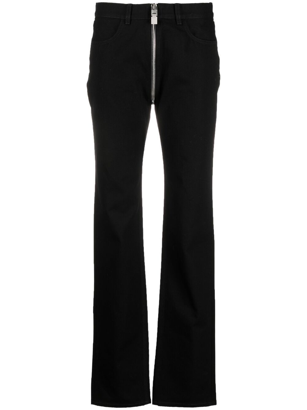 Slim cut zip-detail jeans - Black