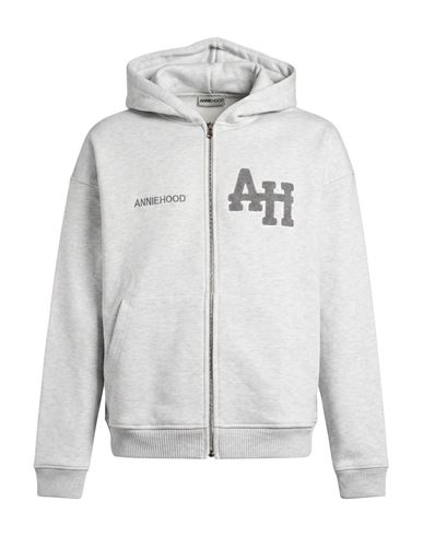 Man Sweatshirt Grey Size L Cotton, Polyester