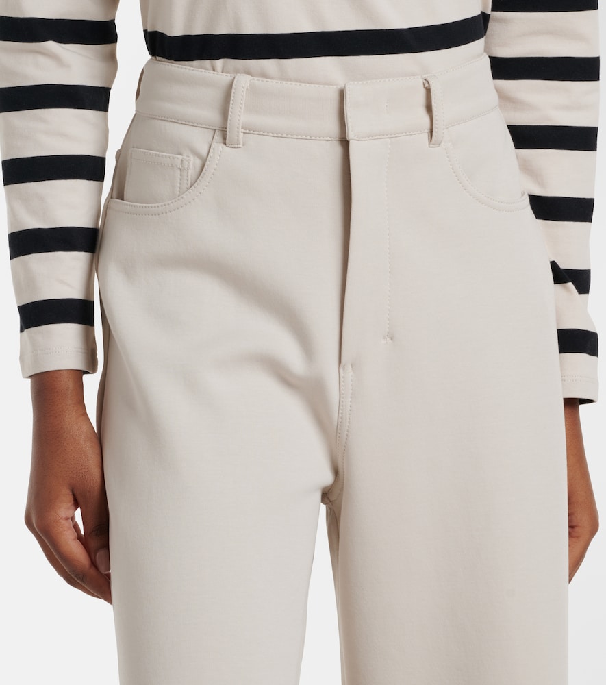 Brioso cotton-blend wide-leg pants