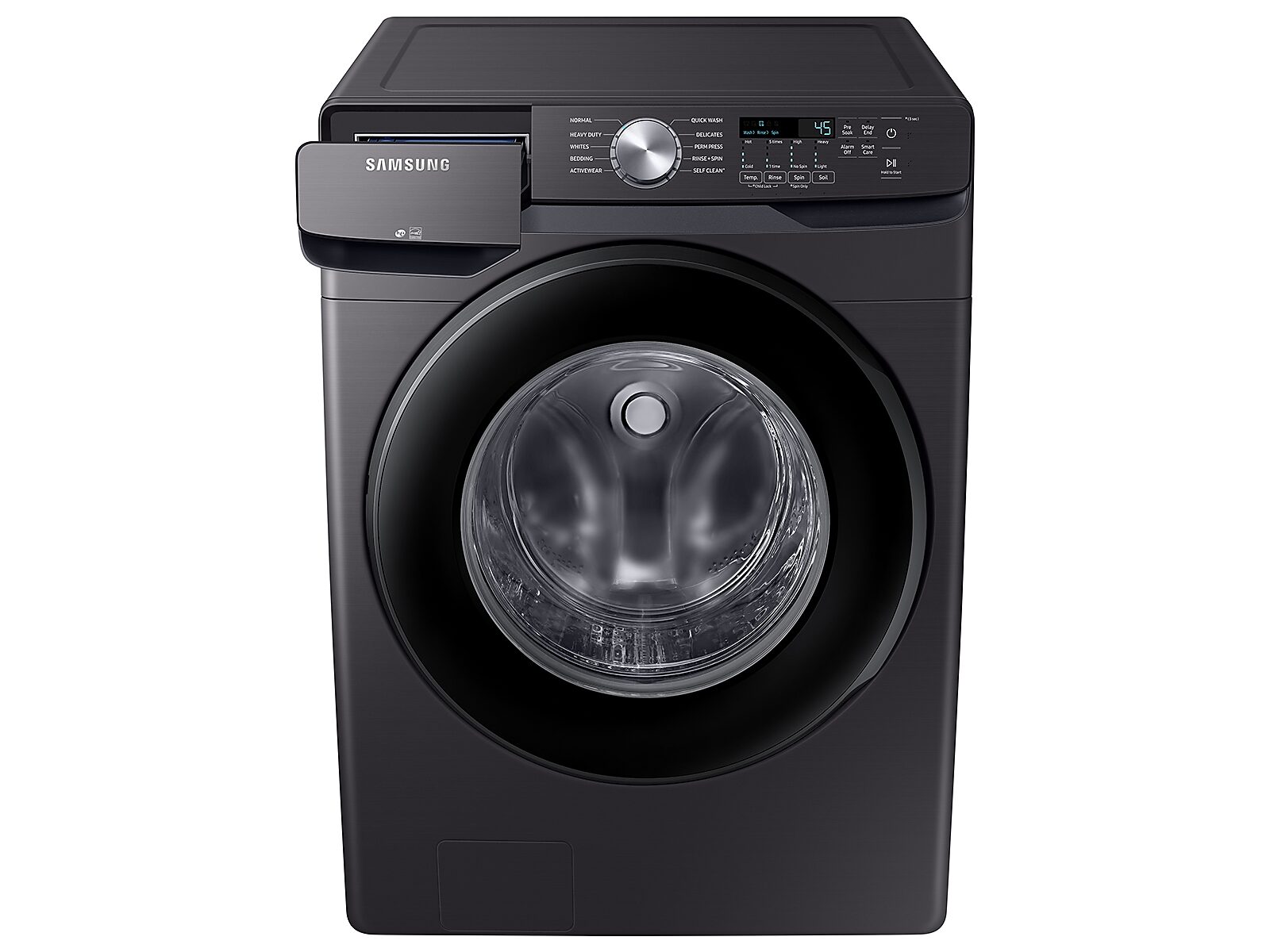 4.5 cu. ft. Front Load Washer with Vibration Reduction Technology+ in Brushed Black(WF45T6000AV/A5)