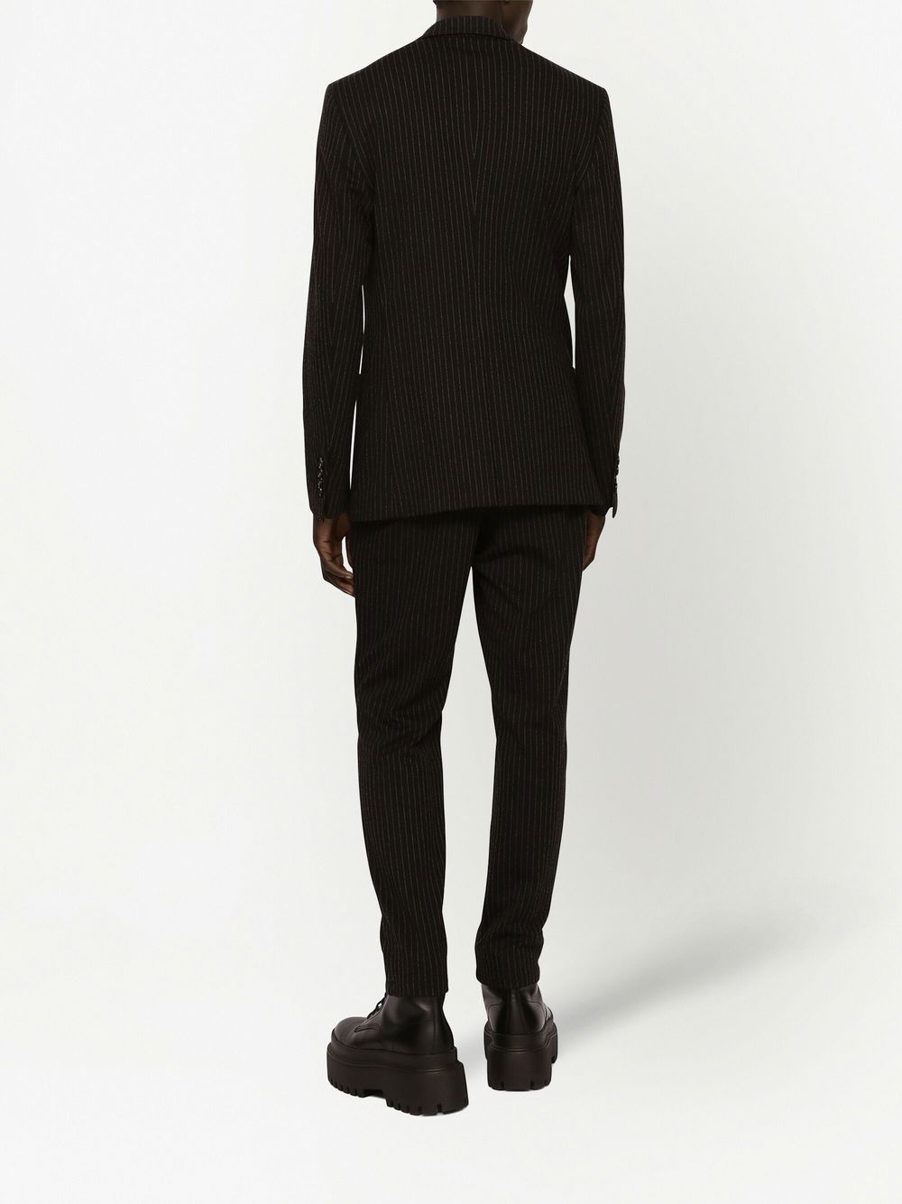 DG Essentials pinstripe jersey track pants - Black