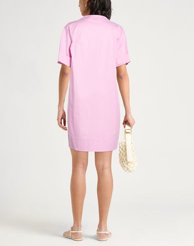 Easy Woman Midi dress Pink Size 6 Cotton, Elastane