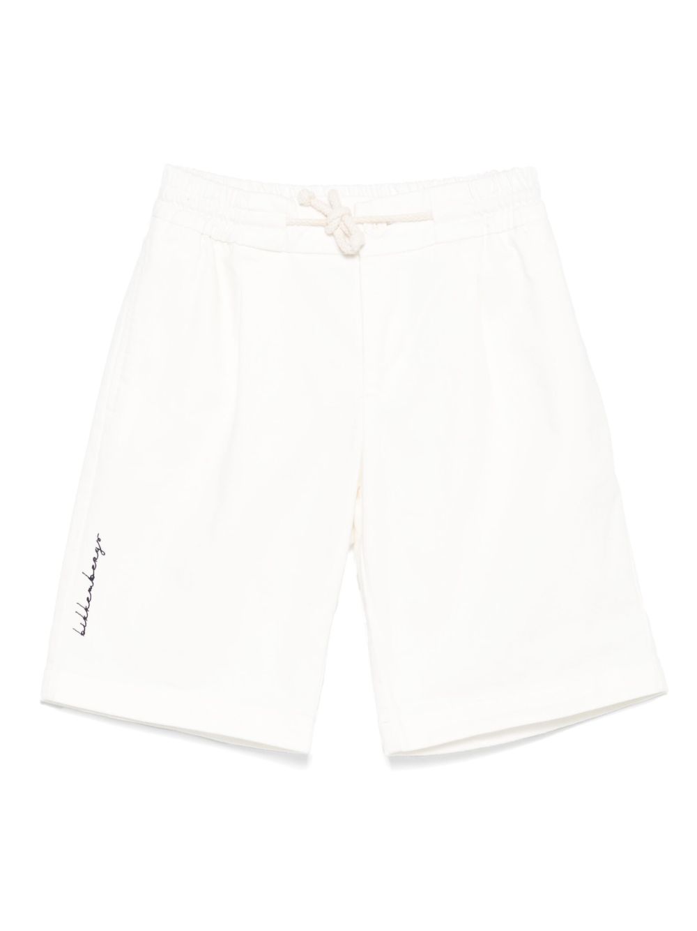 Drawstring-waist shorts - White