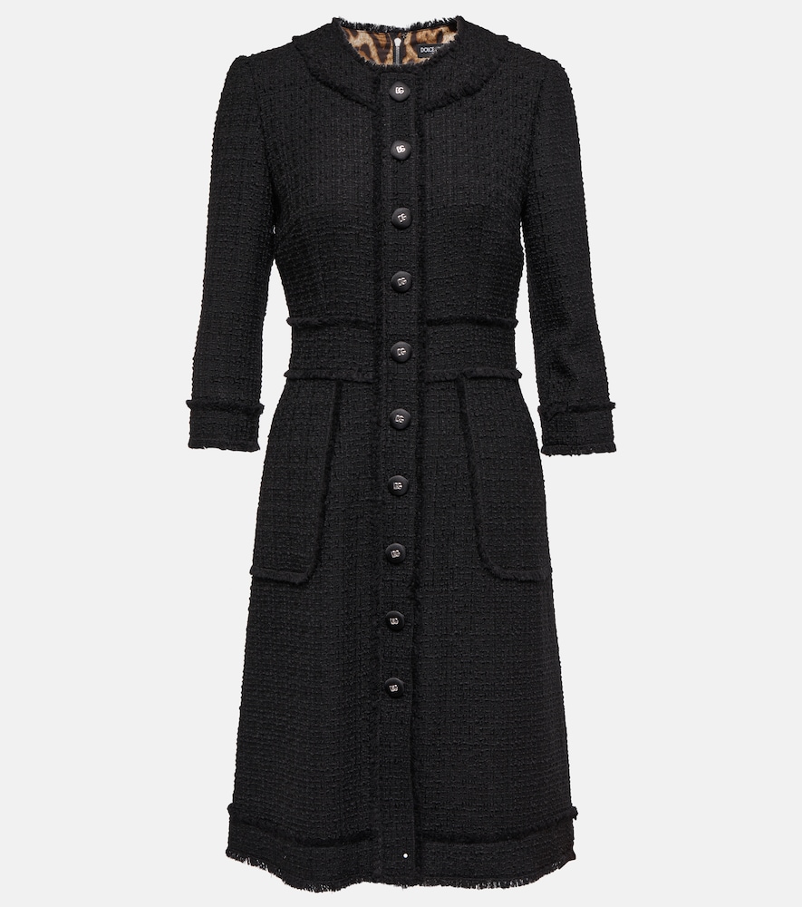 Wool-blend minidress