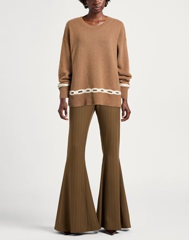 Woman Sweater Camel Size 10 Recycled wool, EcoVero viscose, Recycled polyamide, Recycled cashmere