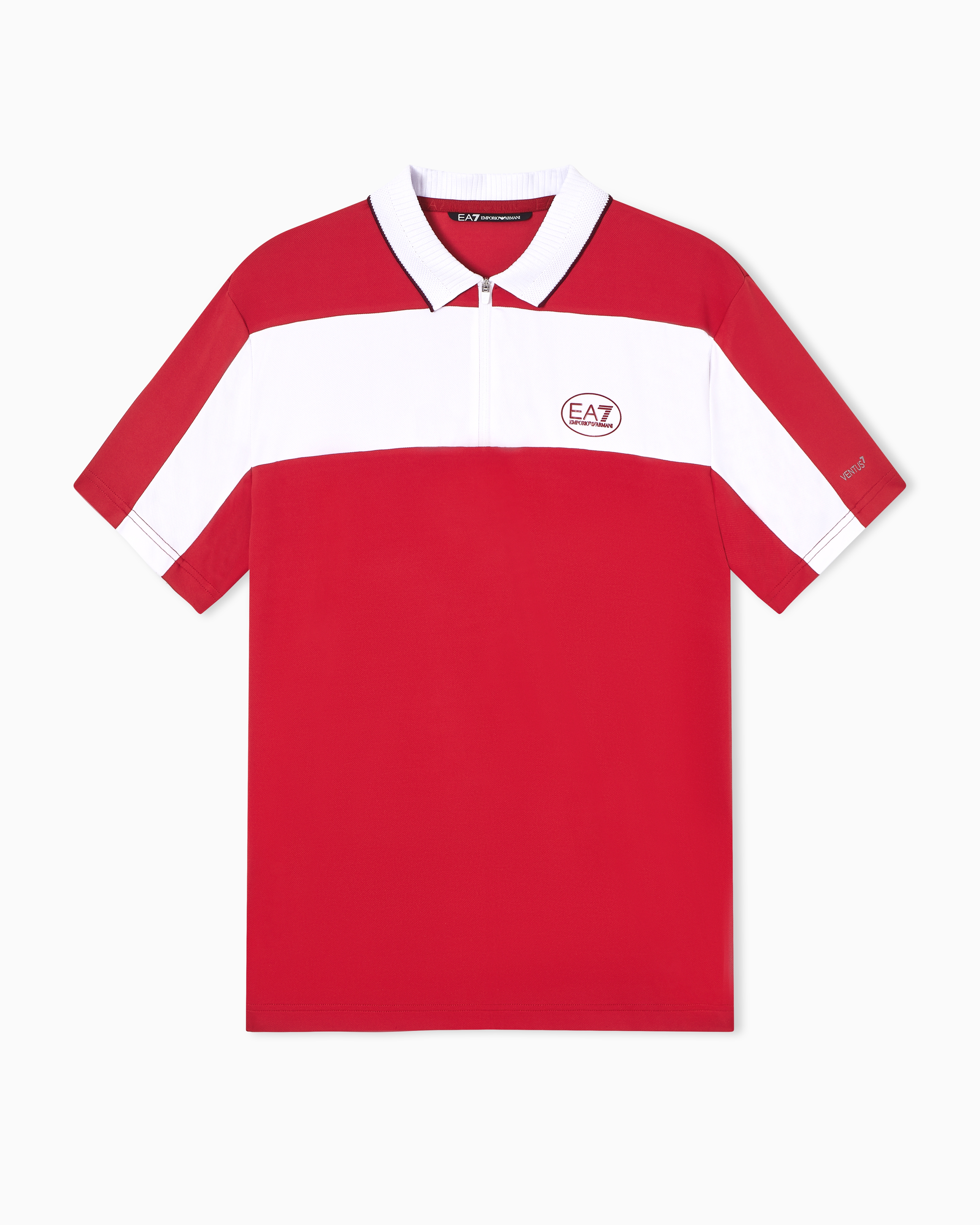 Tennis Pro zip-up polo shirt in VENTUS7 technical fabric