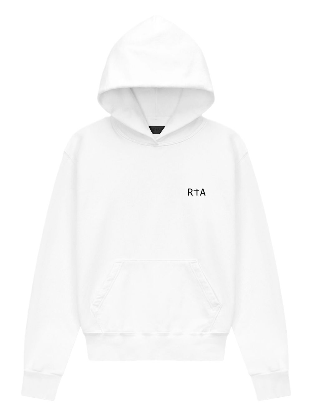 Dion cross-print hoodie - White