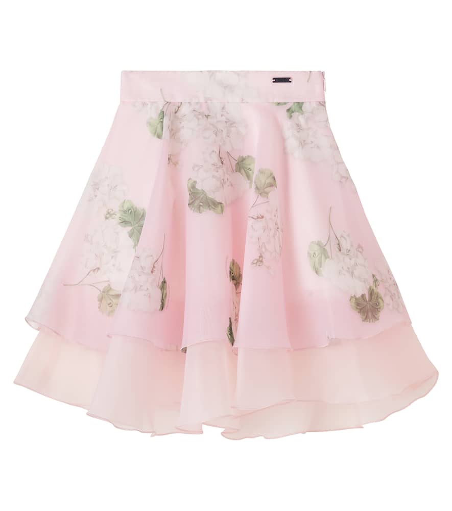 Floral organza skirt