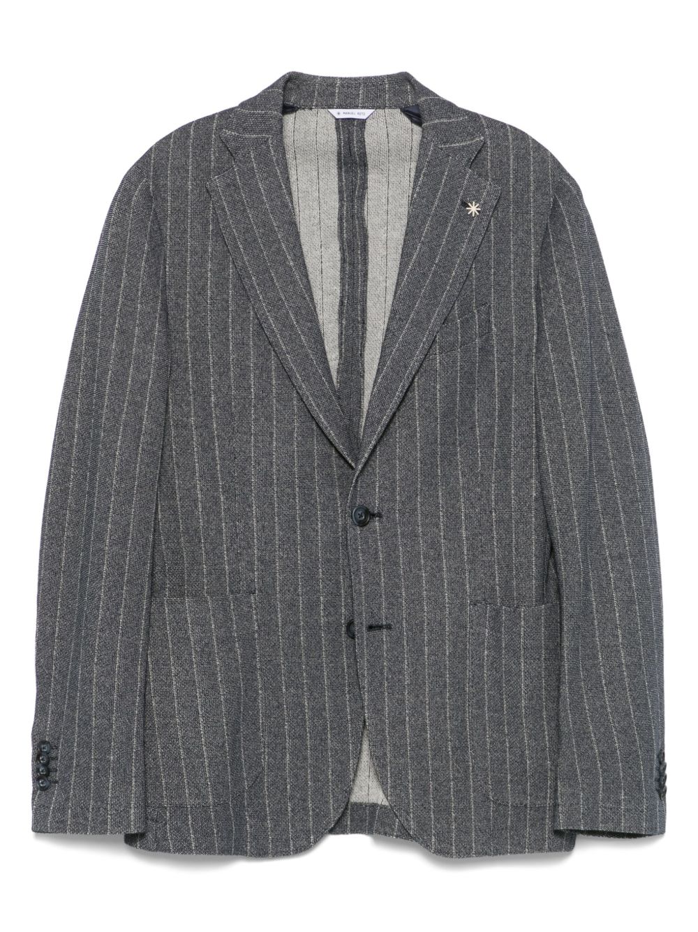 Manuel Ritz pinstripe blazer - Blue