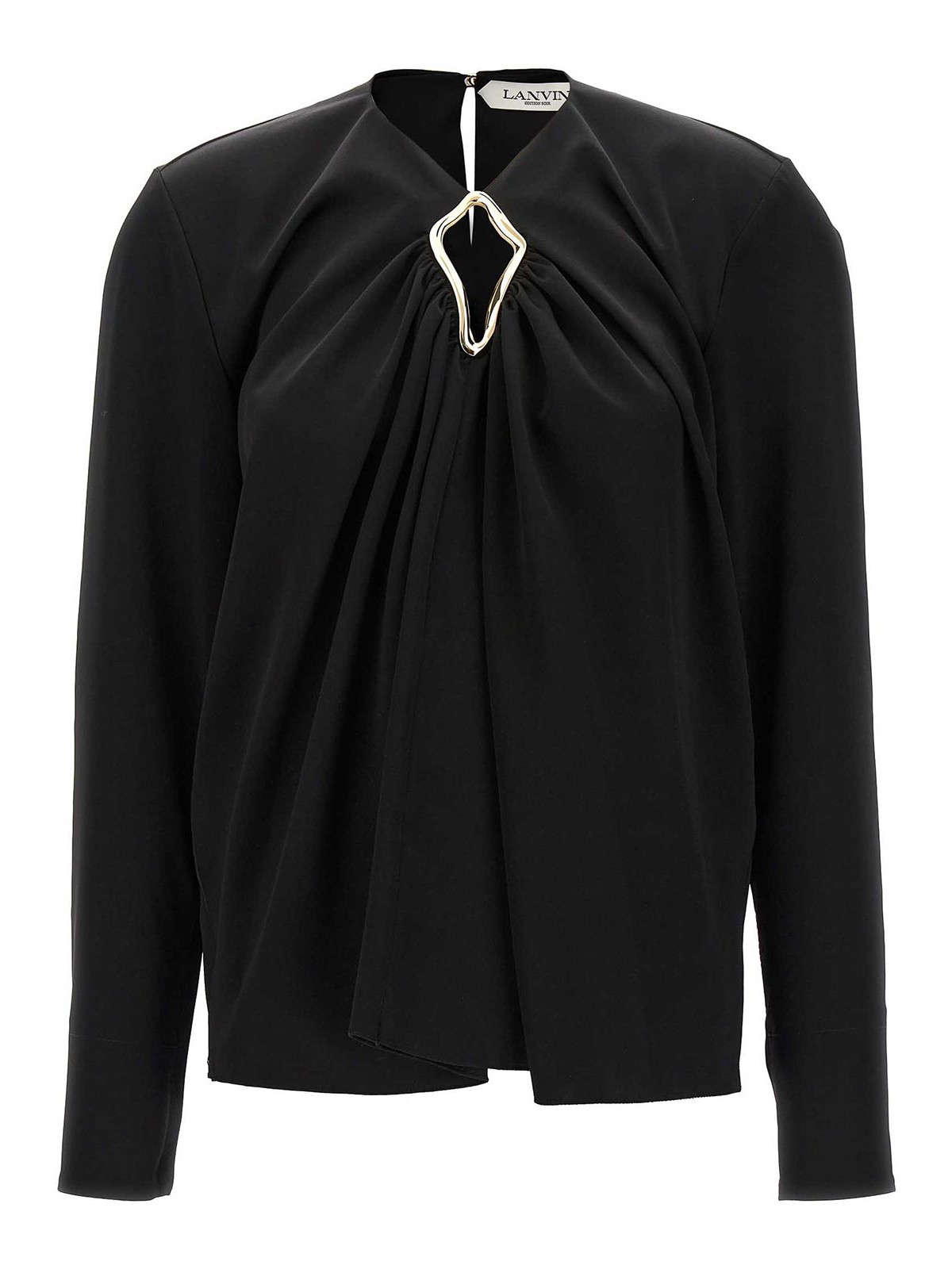 Metallic detail blouse