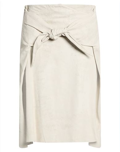 Woman Midi skirt Beige Size 6 Lambskin