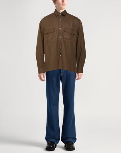 Man Shirt Khaki Size 15 ½ Lyocell