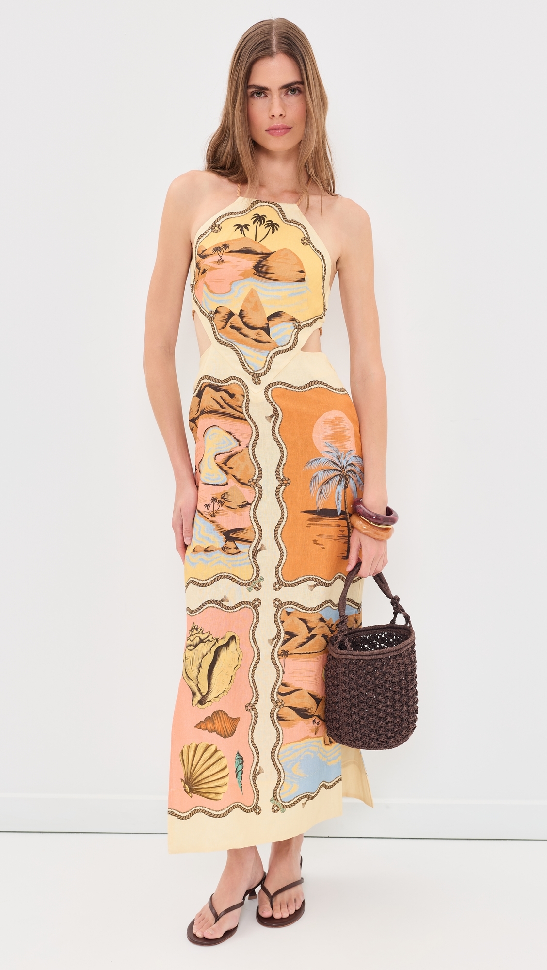 Souvenir Mixed Scarf Maxi Dress Rio Souvenir Mixed Scarf Multi