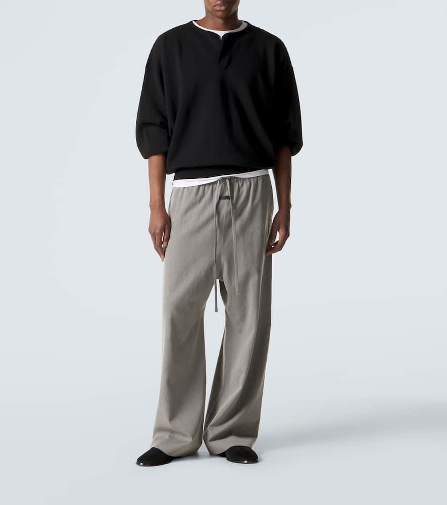 Virgin wool sweatpants